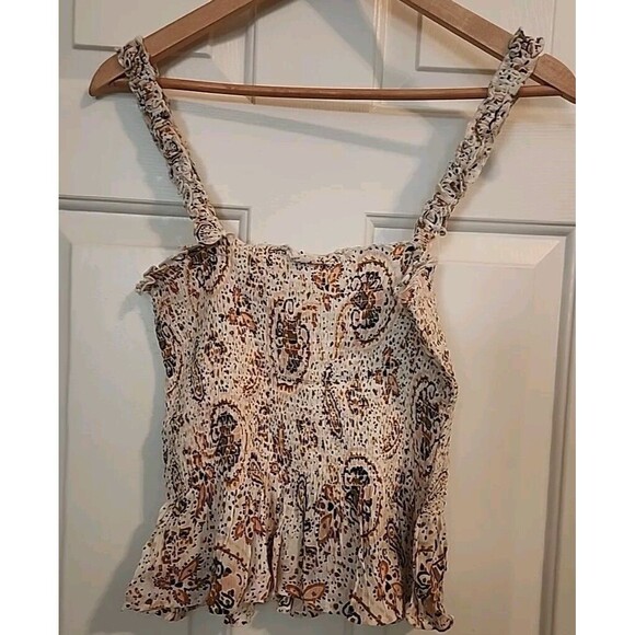 Patrons Of Peace Womens Medium Tops Lot Of 2 Sleevless Floral Boho Cottage Core - Picture 3 of 16